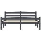 vidaXL Estructura de cama madera maciza pino gris oscuro 120x200 cm vidaXL Estructura de cama madera maciza pino gris oscuro 120x200 cm
