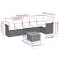 vidaXL Set sofás de jardín 7 piezas y cojines ratán sintético beige vidaXL Set sofás de jardín 7 piezas y cojines ratán sintético beige