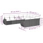 vidaXL Set de sofás de jardín 10 pzas con cojines ratán sintético gris vidaXL Set de sofás de jardín 10 pzas con cojines ratán sintético gris
