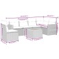 vidaXL Set sofás de jardín 7 piezas y cojines ratán sintético beige vidaXL Set sofás de jardín 7 piezas y cojines ratán sintético beige