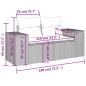 vidaXL Set de comedor de jardín 7 pzas y cojines ratán sintético negro vidaXL Set de comedor de jardín 7 pzas y cojines ratán sintético negro