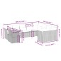 vidaXL Set de sofás de jardín 10 pzas cojines ratán sintético negro vidaXL Set de sofás de jardín 10 pzas cojines ratán sintético negro