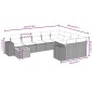 vidaXL Set de sofás de jardín 11 pzas y cojines ratán sintético gris vidaXL Set de sofás de jardín 11 pzas y cojines ratán sintético gris