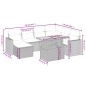 vidaXL Set de sofás de jardín 8 piezas y cojines ratán sintético negro vidaXL Set de sofás de jardín 8 piezas y cojines ratán sintético negro