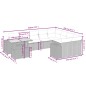 vidaXL Set de sofás de jardín 10 pzas cojines ratán sintético negro vidaXL Set de sofás de jardín 10 pzas cojines ratán sintético negro