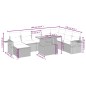 vidaXL Set de sofás de jardín 8 piezas y cojines ratán sintético negro vidaXL Set de sofás de jardín 8 piezas y cojines ratán sintético negro