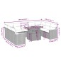 vidaXL Set de sofás de jardín 10 pzas cojines ratán sintético negro vidaXL Set de sofás de jardín 10 pzas cojines ratán sintético negro