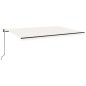 vidaXL Toldo retráctil automático crema 500x300 cm vidaXL Toldo retráctil automático crema 500x300 cm