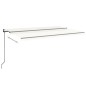 vidaXL Toldo retráctil automático crema 500x300 cm vidaXL Toldo retráctil automático crema 500x300 cm