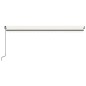 vidaXL Toldo retráctil automático crema 500x300 cm vidaXL Toldo retráctil automático crema 500x300 cm