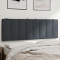 vidaXL Cabecero de cama acolchado terciopelo gris oscuro 140 cm vidaXL Cabecero de cama acolchado terciopelo gris oscuro 140 cm