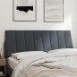 vidaXL Cabecero de cama acolchado terciopelo gris oscuro 140 cm vidaXL Cabecero de cama acolchado terciopelo gris oscuro 140 cm
