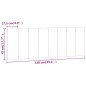vidaXL Cabecero de cama acolchado terciopelo gris oscuro 140 cm vidaXL Cabecero de cama acolchado terciopelo gris oscuro 140 cm