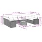 vidaXL Set de sofás de jardín 11 pzas y cojines ratán sintético gris vidaXL Set de sofás de jardín 11 pzas y cojines ratán sintético gris