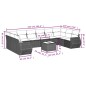 vidaXL Set de sofás de jardín 10 pzas cojines ratán sintético negro vidaXL Set de sofás de jardín 10 pzas cojines ratán sintético negro