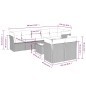vidaXL Set de sofás de jardín 8 piezas y cojines ratán sintético negro vidaXL Set de sofás de jardín 8 piezas y cojines ratán sintético negro