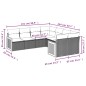 vidaXL Set de sofás de jardín 8 pzas y cojines ratán sintético gris vidaXL Set de sofás de jardín 8 pzas y cojines ratán sintético gris
