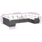 vidaXL Set de sofás de jardín 11pzas con cojines ratán sintético beige vidaXL Set de sofás de jardín 11pzas con cojines ratán sintético beige