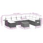 vidaXL Set de sofás de jardín 9 pzas con cojines ratán sintético beige vidaXL Set de sofás de jardín 9 pzas con cojines ratán sintético beige