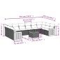 vidaXL Set de sofás de jardín 11 pzas y cojines ratán sintético negro vidaXL Set de sofás de jardín 11 pzas y cojines ratán sintético negro