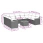 vidaXL Set de sofás de jardín 10 pzas cojines ratán sintético negro vidaXL Set de sofás de jardín 10 pzas cojines ratán sintético negro