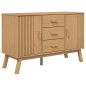vidaXL Aparador OLDEN madera maciza de pino marrón 114x43x73,5 cm vidaXL Aparador OLDEN madera maciza de pino marrón 114x43x73,5 cm