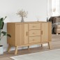 vidaXL Aparador OLDEN madera maciza de pino marrón 114x43x73,5 cm vidaXL Aparador OLDEN madera maciza de pino marrón 114x43x73,5 cm