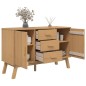 vidaXL Aparador OLDEN madera maciza de pino marrón 114x43x73,5 cm vidaXL Aparador OLDEN madera maciza de pino marrón 114x43x73,5 cm