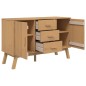 vidaXL Aparador OLDEN madera maciza de pino marrón 114x43x73,5 cm vidaXL Aparador OLDEN madera maciza de pino marrón 114x43x73,5 cm