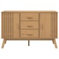 vidaXL Aparador OLDEN madera maciza de pino marrón 114x43x73,5 cm vidaXL Aparador OLDEN madera maciza de pino marrón 114x43x73,5 cm