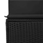 vidaXL Set de comedor de jardín 7 pzas y cojines ratán sintético negro vidaXL Set de comedor de jardín 7 pzas y cojines ratán sintético negro