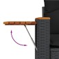 vidaXL Set de comedor de jardín 7 pzas y cojines ratán sintético negro vidaXL Set de comedor de jardín 7 pzas y cojines ratán sintético negro