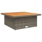vidaXL Juego de comedor jardín 2 pzas con cojines ratán sintético gris vidaXL Juego de comedor jardín 2 pzas con cojines ratán sintético gris