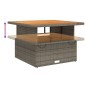 vidaXL Juego de comedor jardín 2 pzas con cojines ratán sintético gris vidaXL Juego de comedor jardín 2 pzas con cojines ratán sintético gris