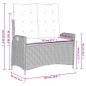 vidaXL Juego de comedor jardín 2 pzas con cojines ratán sintético gris vidaXL Juego de comedor jardín 2 pzas con cojines ratán sintético gris