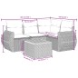 vidaXL Juego de sofás jardín con cojines 5 pzas ratán sintético beige vidaXL Juego de sofás jardín con cojines 5 pzas ratán sintético beige