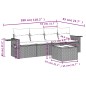 vidaXL Set de muebles de jardín 5 pzas y cojines ratán sintético negro vidaXL Set de muebles de jardín 5 pzas y cojines ratán sintético negro