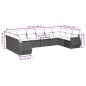vidaXL Set de sofás de jardín 11pzas con cojines ratán sintético beige vidaXL Set de sofás de jardín 11pzas con cojines ratán sintético beige