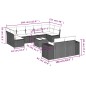 vidaXL Set de sofás de jardín 10 pzas cojines ratán sintético negro vidaXL Set de sofás de jardín 10 pzas cojines ratán sintético negro