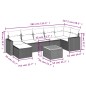 vidaXL Set de sofás de jardín 8 piezas y cojines ratán sintético negro vidaXL Set de sofás de jardín 8 piezas y cojines ratán sintético negro