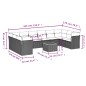 vidaXL Set de sofás de jardín 11 pzas y cojines ratán sintético negro vidaXL Set de sofás de jardín 11 pzas y cojines ratán sintético negro