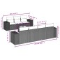 vidaXL Set de sofás de jardín 8 piezas y cojines ratán sintético negro vidaXL Set de sofás de jardín 8 piezas y cojines ratán sintético negro