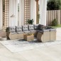 vidaXL Juego de sofás jardín con cojines beige 10 pzas ratán sintético vidaXL Juego de sofás jardín con cojines beige 10 pzas ratán sintético