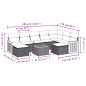 vidaXL Set de sofás de jardín 10 pzas con cojines ratán sintético gris vidaXL Set de sofás de jardín 10 pzas con cojines ratán sintético gris
