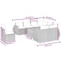vidaXL Set de sofás de jardín 8 piezas y cojines ratán sintético negro vidaXL Set de sofás de jardín 8 piezas y cojines ratán sintético negro
