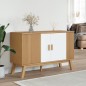 vidaXL Aparador OLDEN madera maciza pino blanco y marrón 114x43x73,5cm vidaXL Aparador OLDEN madera maciza pino blanco y marrón 114x43x73,5cm