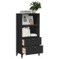 vidaXL Librería VIKEN madera maciza de pino negro 60x35x123 cm vidaXL Librería VIKEN madera maciza de pino negro 60x35x123 cm