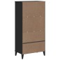 vidaXL Librería VIKEN madera maciza de pino negro 60x35x123 cm vidaXL Librería VIKEN madera maciza de pino negro 60x35x123 cm