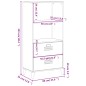 vidaXL Librería VIKEN madera maciza de pino negro 60x35x123 cm vidaXL Librería VIKEN madera maciza de pino negro 60x35x123 cm