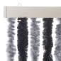 vidaXL Cortina antimoscas chenilla gris y negro 100x200 cm vidaXL Cortina antimoscas chenilla gris y negro 100x200 cm